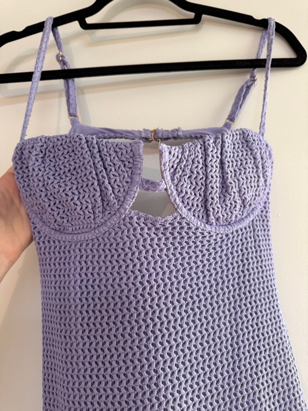 Montce Lavender Crochet Maxi Dress - Picture 5 of 7